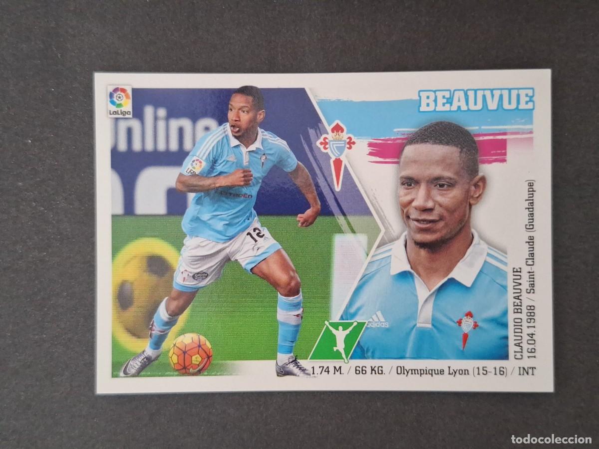 Cromos de f&uacute;tbol: L3 BEAUVUE CELTA DE VIGO MERCADO INVIERNO LIGA ESTE 2015 2016 15 16 NUNCA PEGADO SIN PEGAR