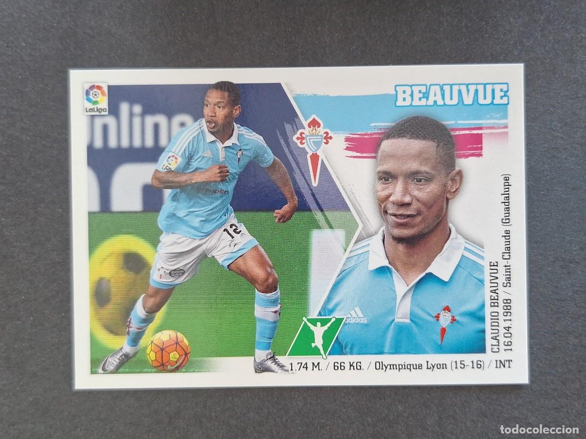 Cromos de f&uacute;tbol: L3 BEAUVUE CELTA DE VIGO MERCADO INVIERNO LIGA ESTE 2015 2016 15 16 NUNCA PEGADO SIN PEGAR