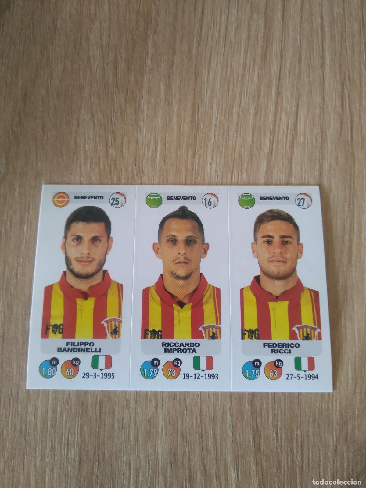Cromos de f&uacute;tbol: 579 BANDINELLI IMPROTA RICCI BENEVENTO CROMO FUTBOL PANINI LIGA ITALIA 18-19 CALCIATORI 2018-2019