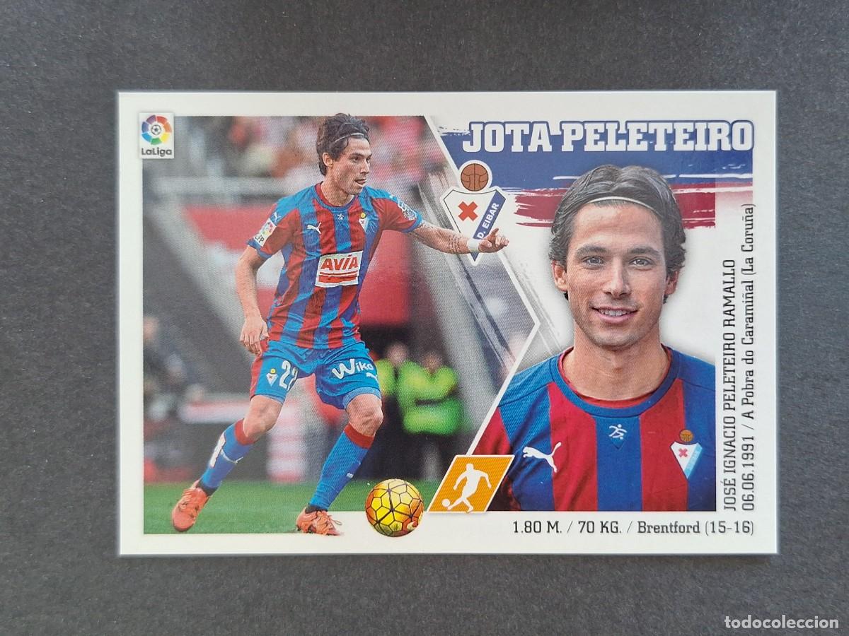 Cromos de f&uacute;tbol: L3 JOTA PELETEIRO S. D. EIBAR MERCADO INVIERNO LIGA ESTE 2015 2016 15 16 NUNCA PEGADO SIN PEGAR