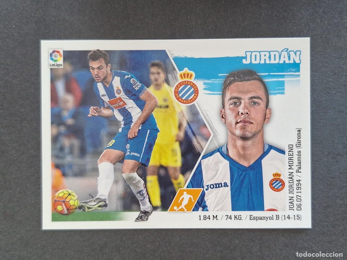 Fu&szlig;ball-Sticker: L3 JORDAN R. C. D. ESPA&Ntilde;OL MERCADO INVIERNO LIGA ESTE 2015 2016 15 16 NUNCA PEGADO SIN PEGAR