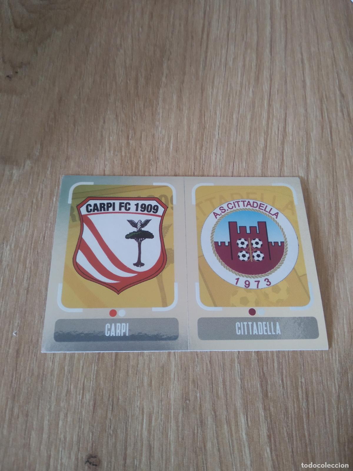 Cromos de f&uacute;tbol: 588 ESCUDO CARPI CITTADELLA CROMO FUTBOL PANINI LIGA ITALIA 18-19 CALCIATORI 2018-2019