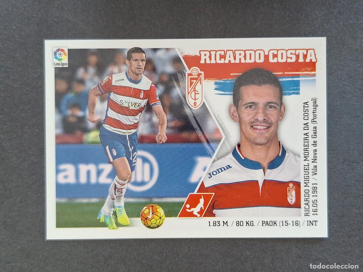 Cromos de f&uacute;tbol: L3 RICARDO COSTA GRANADA C. F. MERCADO INVIERNO LIGA ESTE 2015 2016 15 16 NUNCA PEGADO SIN PEGAR