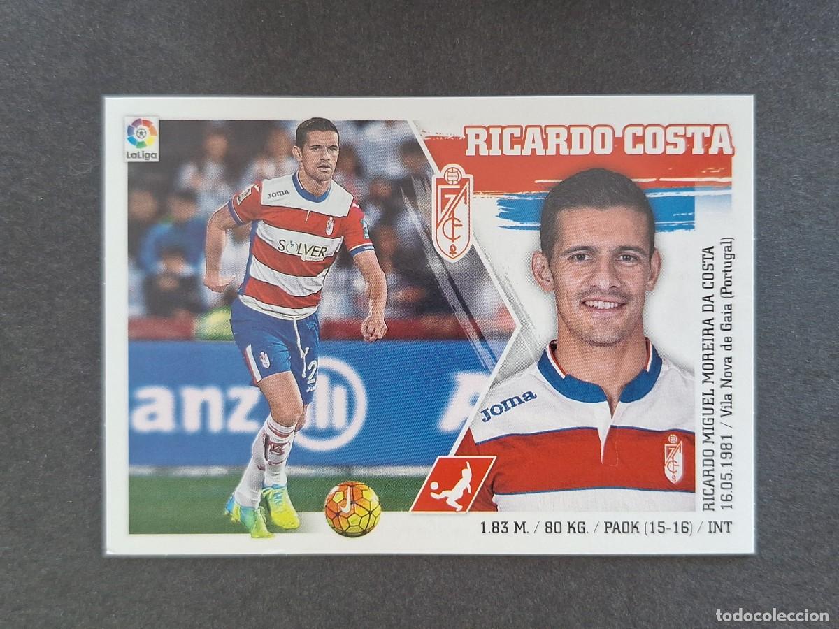 Cromos de f&uacute;tbol: L3 RICARDO COSTA GRANADA C. F. MERCADO INVIERNO LIGA ESTE 2015 2016 15 16 NUNCA PEGADO SIN PEGAR