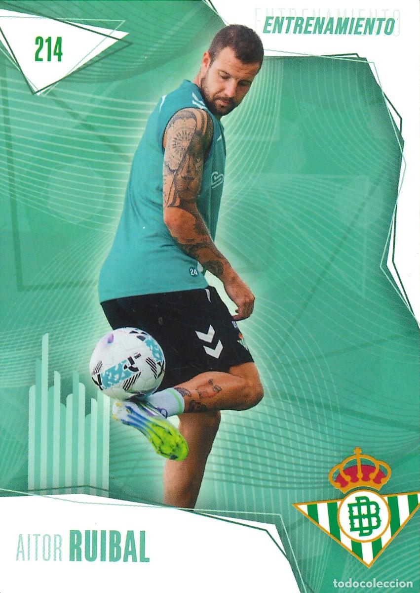 Cromos de f&uacute;tbol: FUTBOL - BETIS CARDS - 2025-2026 - 25-26 - REAL BETIS - 214 - AITOR RUIBAL - ENTRENAMIENTO