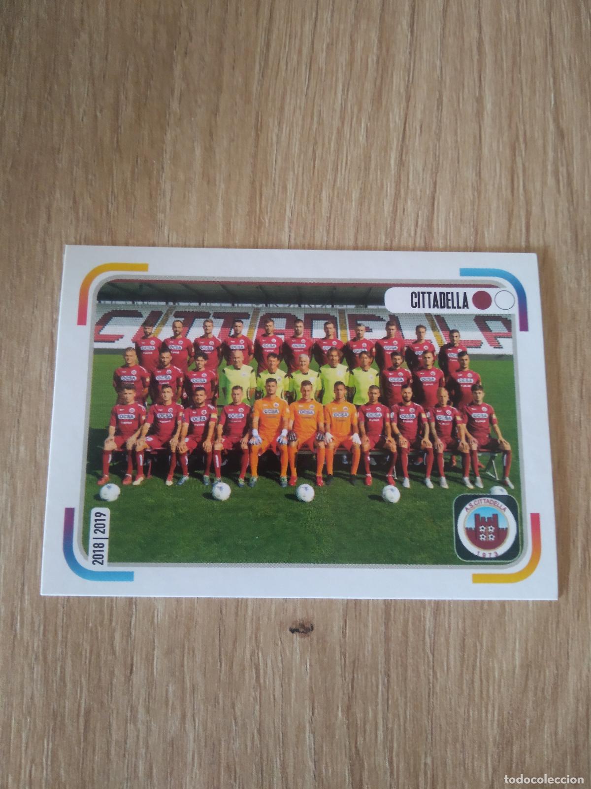 Cromos de f&uacute;tbol: 596 EQUIPO PLANTILLA CITTADELLA CROMO FUTBOL PANINI LIGA ITALIA 18-19 CALCIATORI 2018-2019