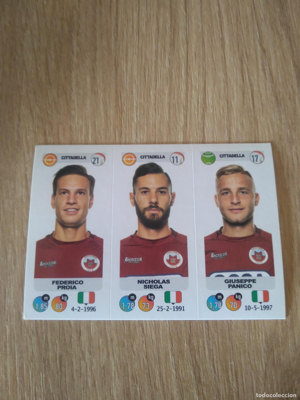 Cromos de f&uacute;tbol: 601 PROIA SIEGA PANICO CITTADELLA CROMO FUTBOL PANINI LIGA ITALIA 18-19 CALCIATORI 2018-2019
