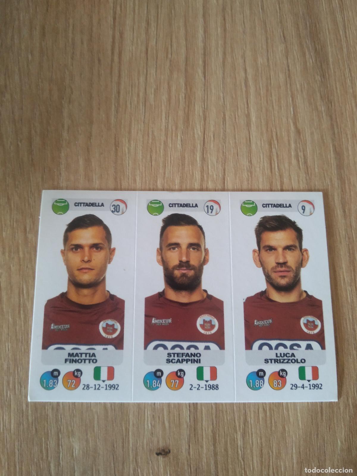 Cromos de f&uacute;tbol: 602 FINOTTO SCAPPINI STRIZZOLO CITTADELLA CROMO FUTBOL PANINI LIGA ITALIA 18-19 CALCIATORI 2018-2019