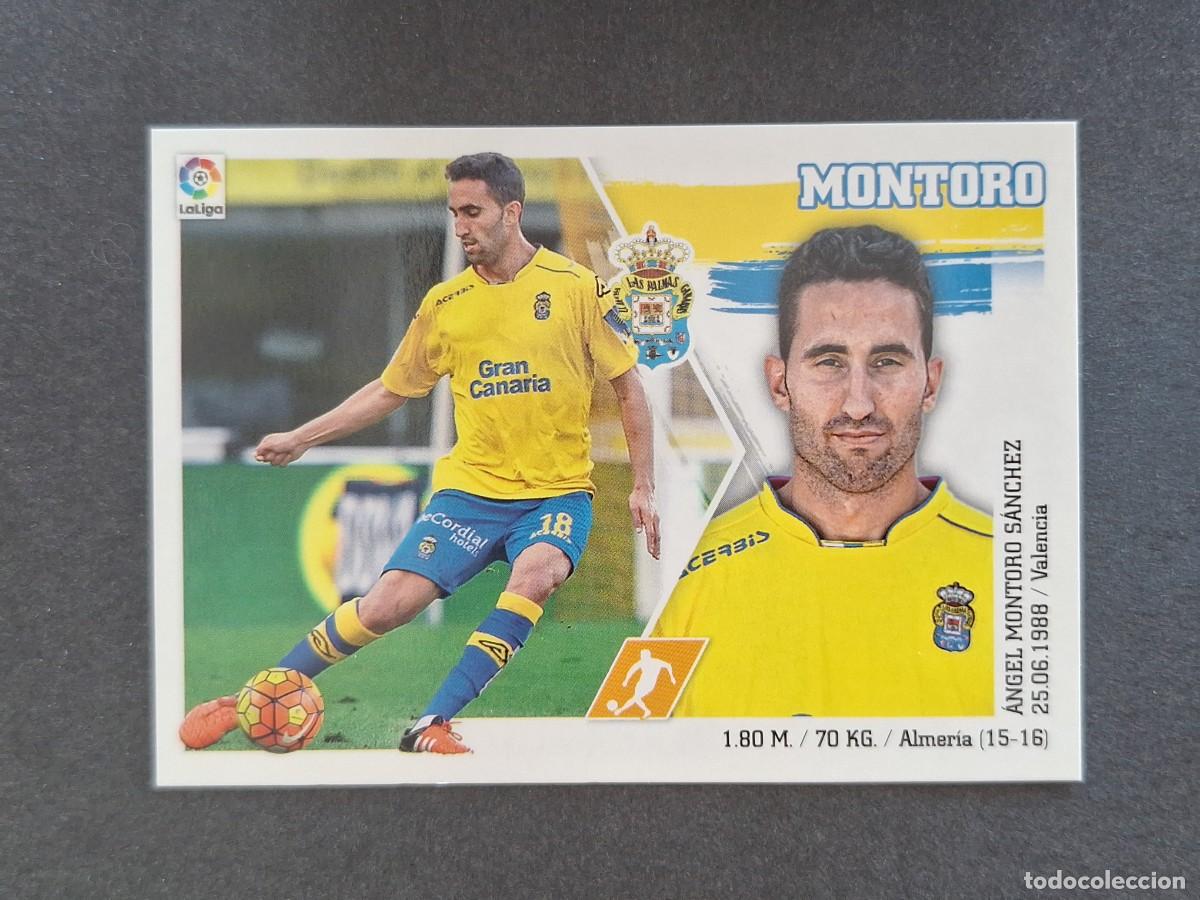 Cromos de f&uacute;tbol: L3 MONTORO U. D. LAS PALMAS MERCADO INVIERNO LIGA ESTE 2015 2016 15 16 NUNCA PEGADO SIN PEGAR