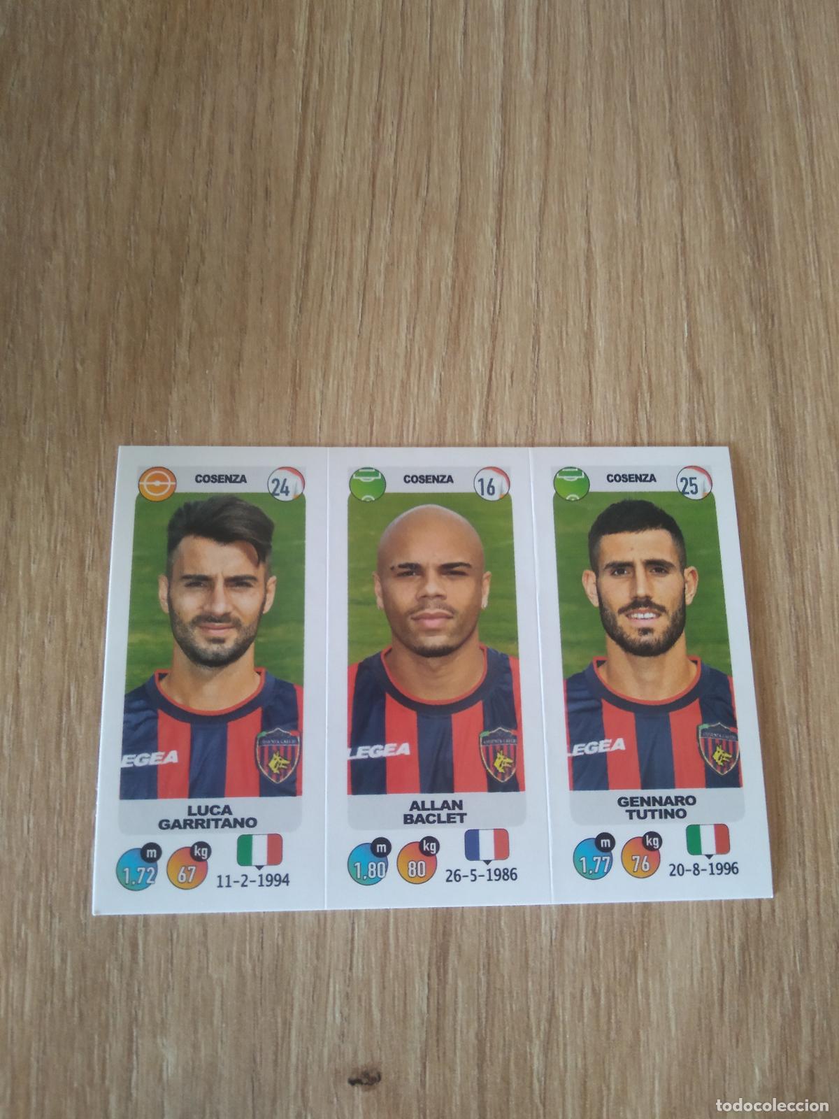 Cromos de f&uacute;tbol: 609 GARRITANO BACLET TUTINO COSENZA CROMO FUTBOL PANINI LIGA ITALIA 18-19 CALCIATORI 2018-2019