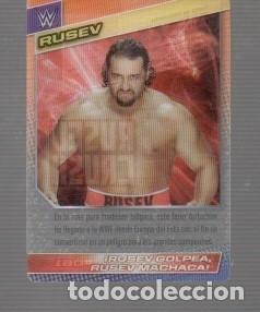 Cromos de f&uacute;tbol: CROMO DE LUCHA LIBRE W PANINI DEL A&Ntilde;O 2015 RUSEU CRUSH N&ordm;061