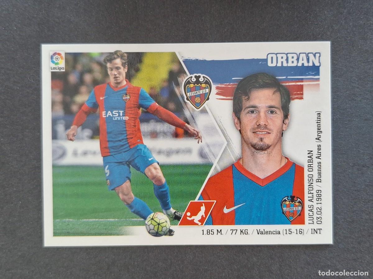 Cromos de f&uacute;tbol: L3 ORBAN LEVANTE U. D. MERCADO INVIERNO LIGA ESTE 2015 2016 15 16 NUNCA PEGADO SIN PEGAR