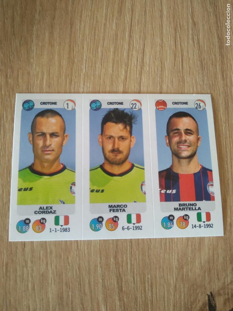 Cromos de f&uacute;tbol: 620 CORDAZ FESTA MARTELLA CROTONE CROMO FUTBOL PANINI LIGA ITALIA 18-19 CALCIATORI 2018-2019