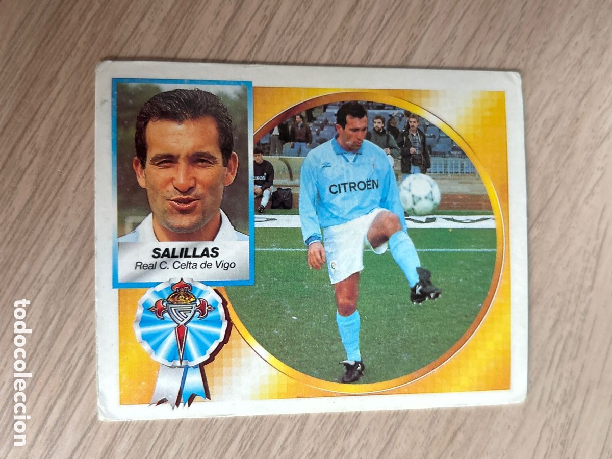 Cromos de f&uacute;tbol: SALILLAS CELTA BAJA LIGA ESTE 1994 1995 94 95 NUNCA PEGADO SIN PEGAR