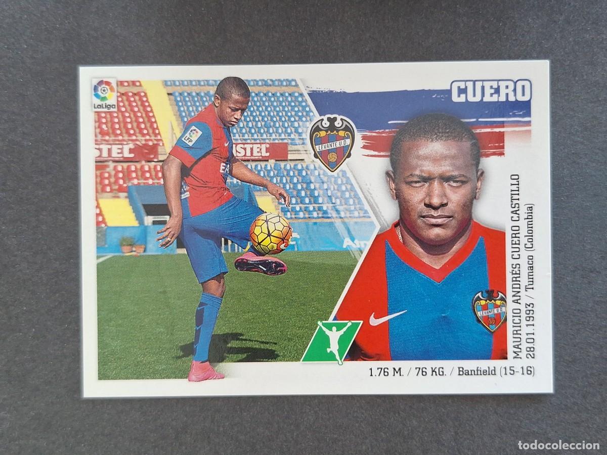 Cromos de f&uacute;tbol: L3 CUERO LEVANTE U. D. MERCADO INVIERNO LIGA ESTE 2015 2016 15 16 NUNCA PEGADO SIN PEGAR