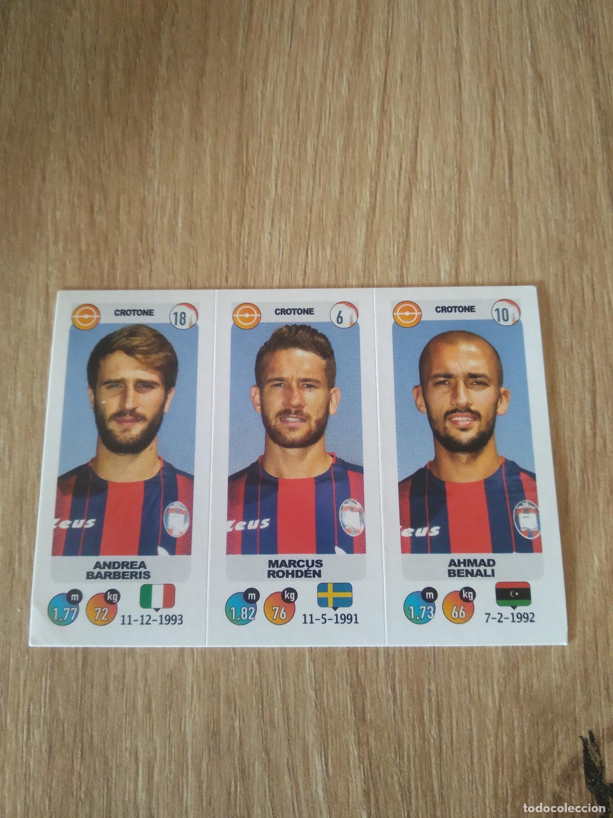 Cromos de f&uacute;tbol: 623 BARBERIS ROHDEN BENALI CROTONE CROMO FUTBOL PANINI LIGA ITALIA 18-19 CALCIATORI 2018-2019