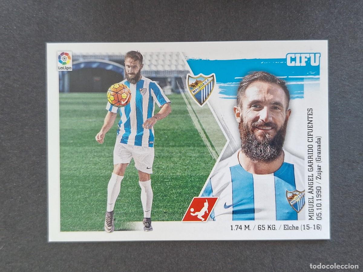 Figurine di Calcio: L3 CIFU MALAGA C. F. MERCADO INVIERNO LIGA ESTE 2015 2016 15 16 NUNCA PEGADO SIN PEGAR