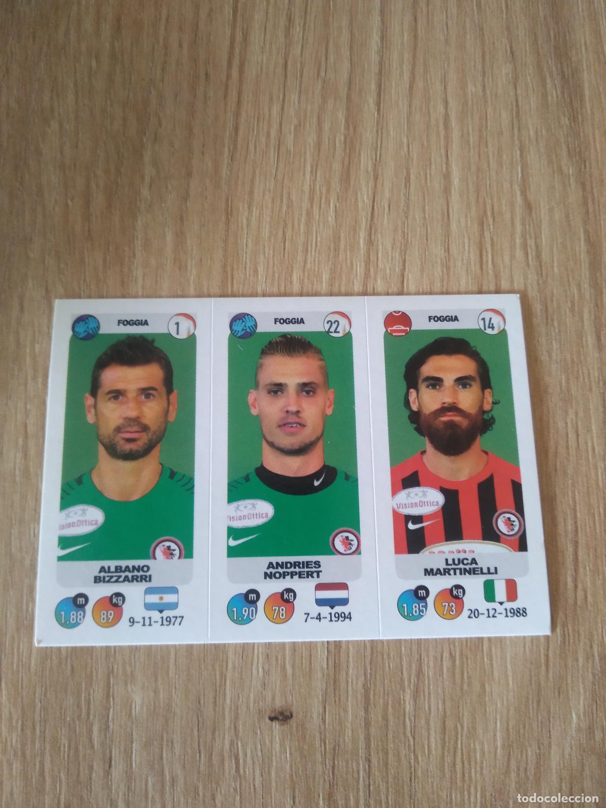 Cromos de f&uacute;tbol: 627 BIZZARRI NOPPERT MARTINELLI FOGGIA CROMO FUTBOL PANINI LIGA ITALIA 18-19 CALCIATORI 2018-2019