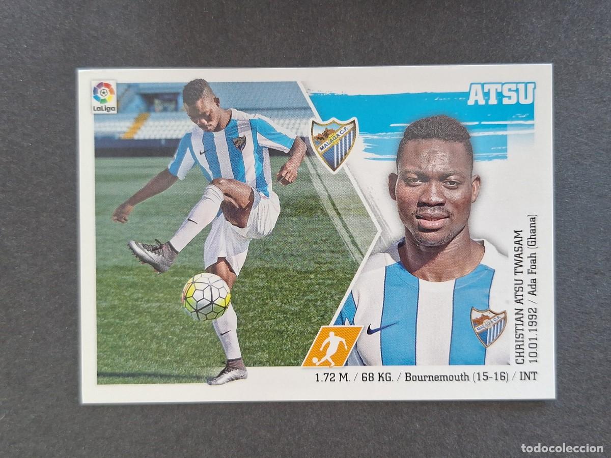 Cromos de f&uacute;tbol: L3 ATSU MALAGA C. F. MERCADO INVIERNO LIGA ESTE 2015 2016 15 16 NUNCA PEGADO SIN PEGAR