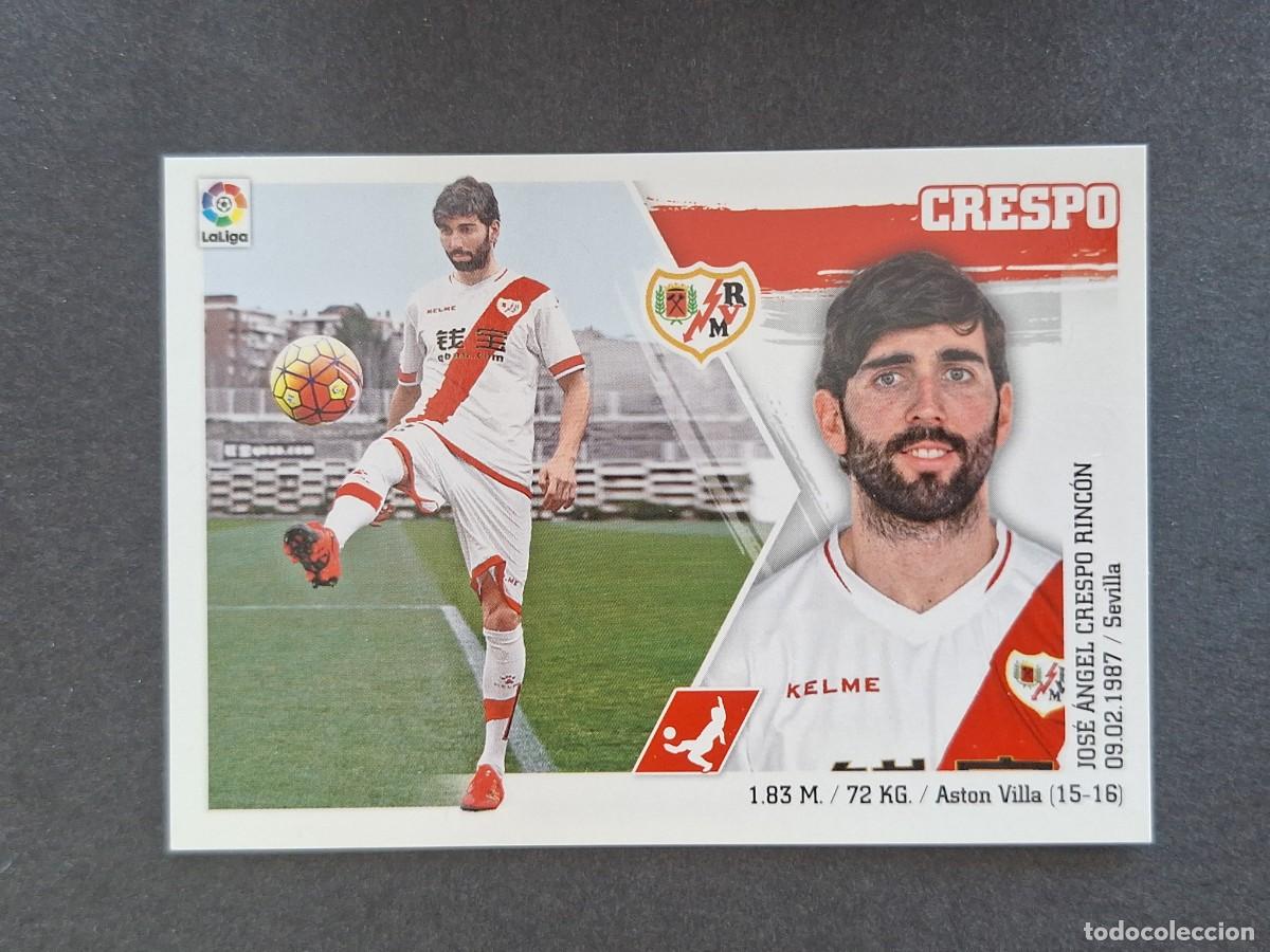 Cromos de f&uacute;tbol: L3 CRESPO RAYO VALLECANO MERCADO INVIERNO LIGA ESTE 2015 2016 15 16 NUNCA PEGADO SIN PEGAR