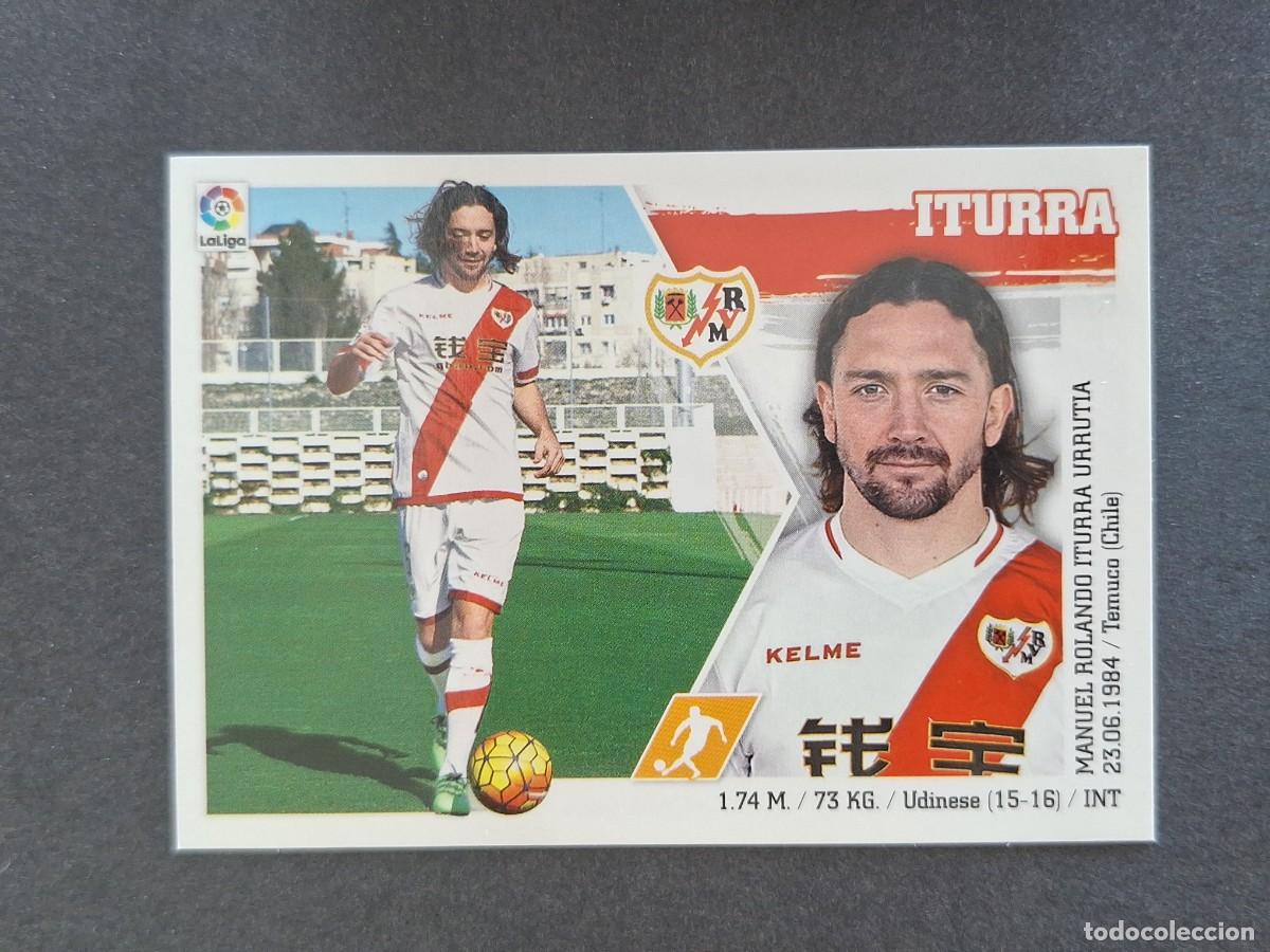 Cromos de f&uacute;tbol: L3 ITURRA RAYO VALLECANO MERCADO INVIERNO LIGA ESTE 2015 2016 15 16 NUNCA PEGADO SIN PEGAR