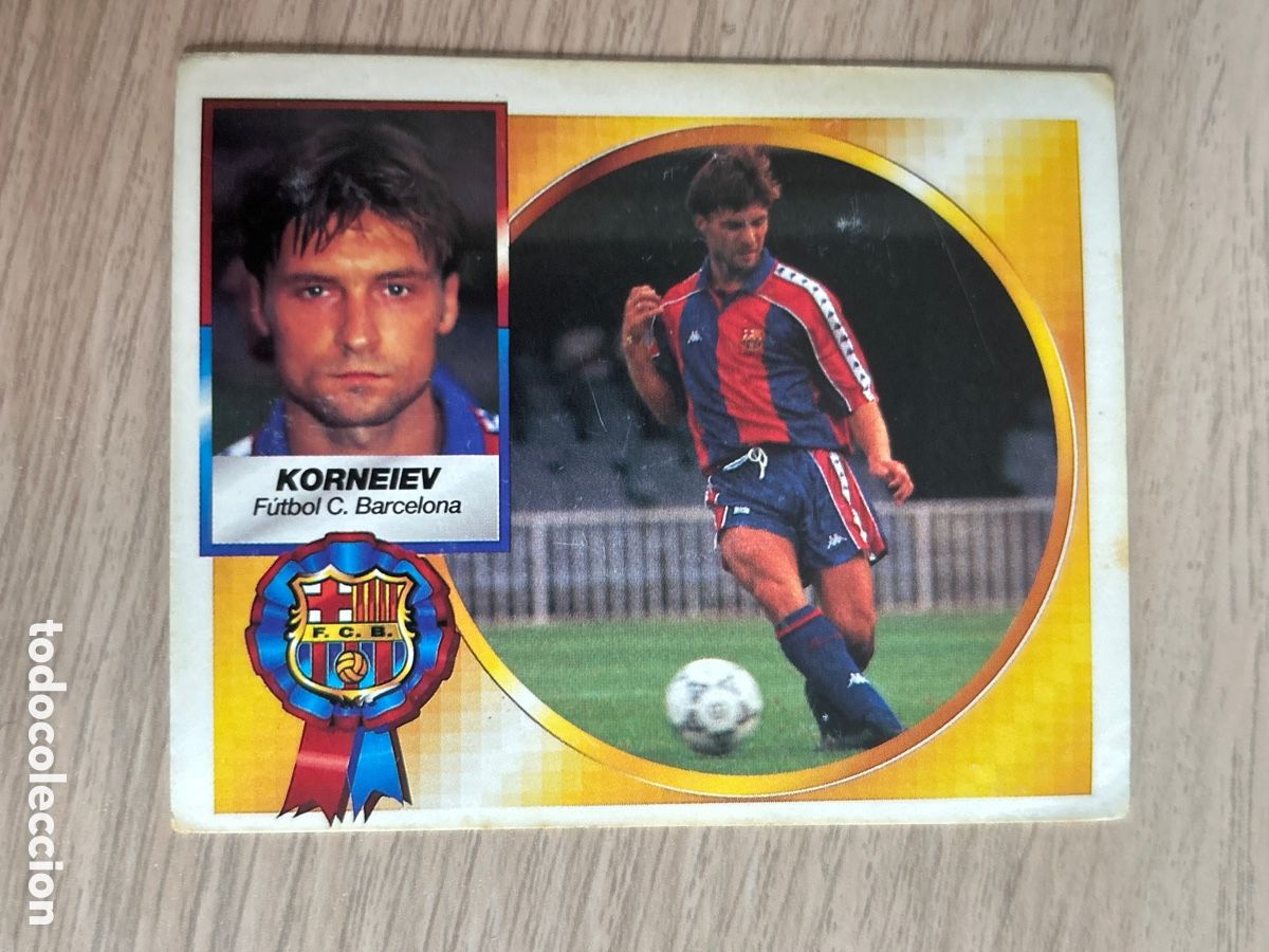 Cromos de f&uacute;tbol: KORNEIEV BARCELONA FICHAJE 6 BIS LIGA ESTE 1994 1995 94 95 SOBADO NUNCA PEGADO SIN PEGAR