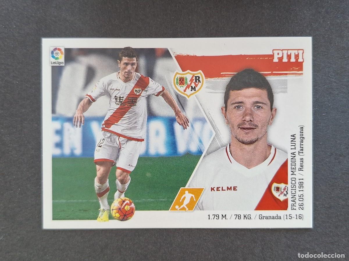 Cromos de f&uacute;tbol: L3 PITI RAYO VALLECANO MERCADO INVIERNO LIGA ESTE 2015 2016 15 16 NUNCA PEGADO SIN PEGAR