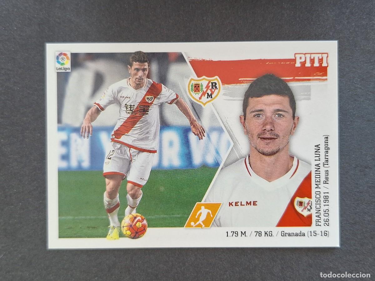 Cromos de f&uacute;tbol: L3 PITI RAYO VALLECANO MERCADO INVIERNO LIGA ESTE 2015 2016 15 16 NUNCA PEGADO SIN PEGAR