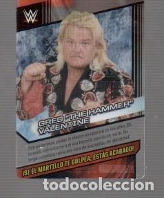 Cromos de f&uacute;tbol: CROMO DE LUCHA LIBRE W PANINI DEL A&Ntilde;O 2016 GREG THE HAMMER VALENTINE N&ordm;164