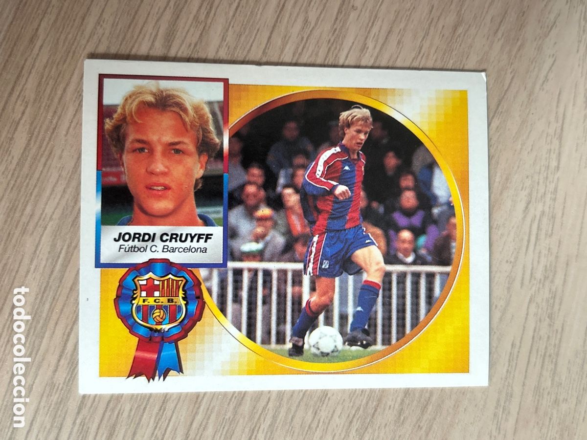 Cartes &agrave; collectionner de Football: JORDI CRUYFF BARCELONA COLOCA LIGA ESTE 1994 1995 94 95 NUNCA PEGADO SIN PEGAR