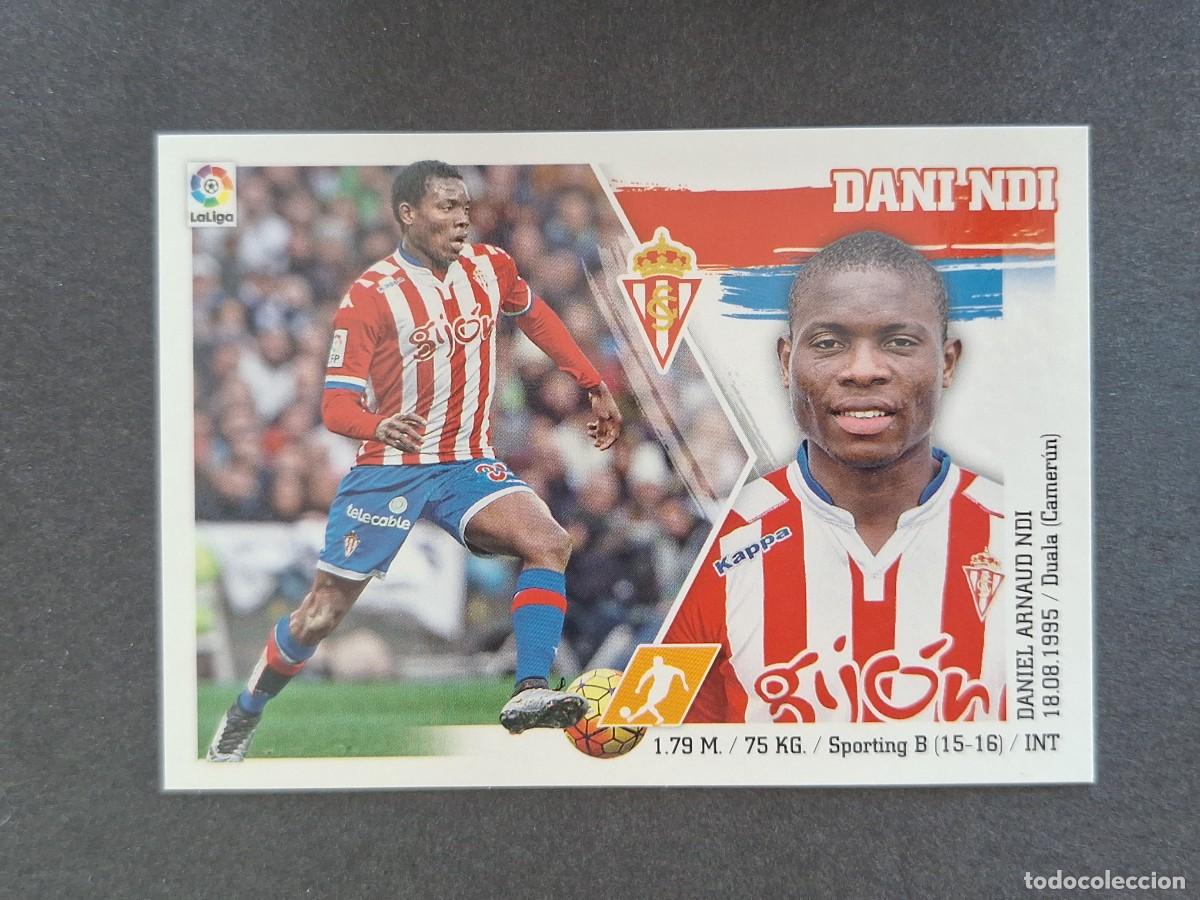 Cromos de f&uacute;tbol: L3 DANI NDI SPORTING DE GIJON MERCADO INVIERNO LIGA ESTE 2015 2016 15 16 NUNCA PEGADO SIN PEGAR