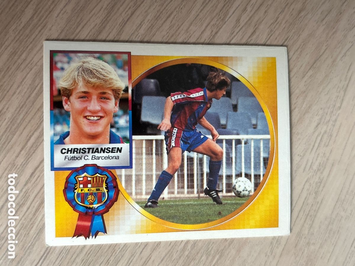 Cromos de f&uacute;tbol: CHRISTIANSEN BAJA BARCELONA LIGA ESTE 1994 1995 94 95 NUNCA PEGADO SIN PEGAR