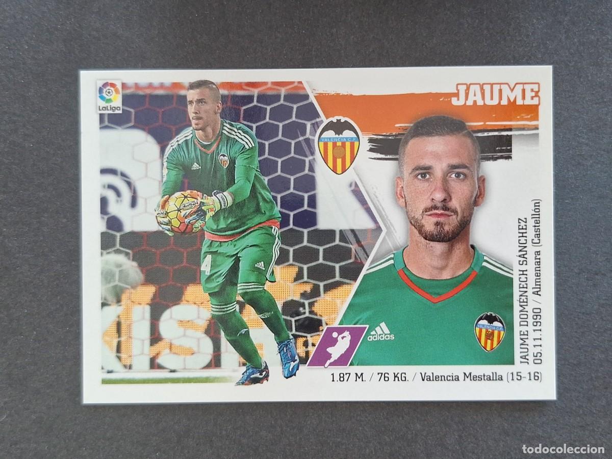 Cromos de f&uacute;tbol: L3 JAUME VALENCIA C. F. MERCADO INVIERNO LIGA ESTE 2015 2016 15 16 NUNCA PEGADO SIN PEGAR