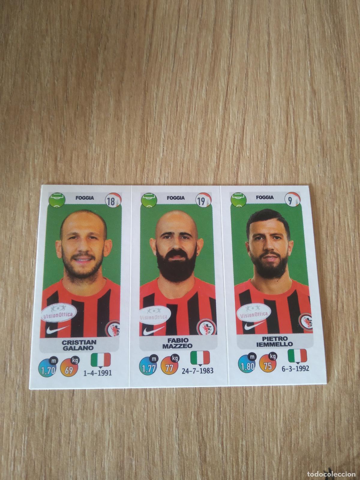 Cromos de f&uacute;tbol: 632 GALANO MAZZEO IEMMELLO FOGGIA CROMO FUTBOL PANINI LIGA ITALIA 18-19 CALCIATORI 2018-2019