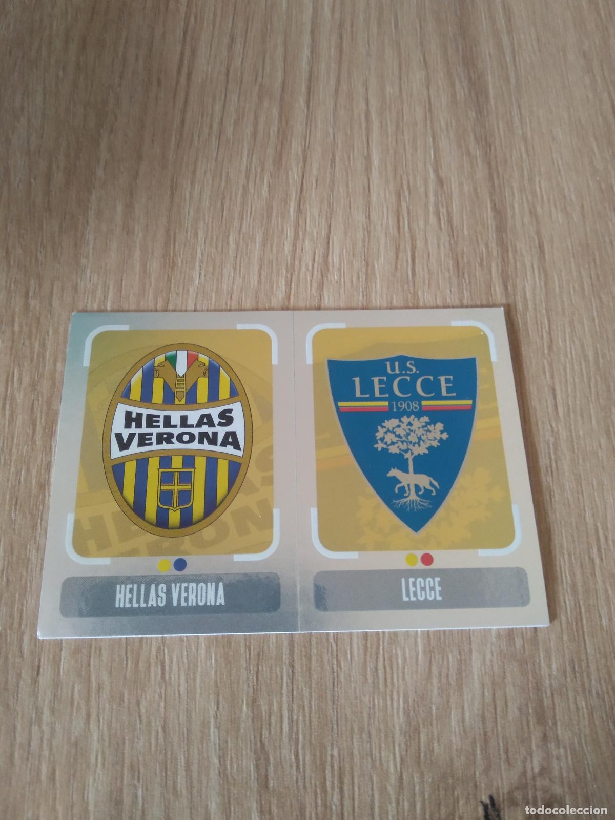 Cromos de f&uacute;tbol: 633 ESCUDO HELLAS VERONA LECCE CROMO FUTBOL PANINI LIGA ITALIA 18-19 CALCIATORI 2018-2019