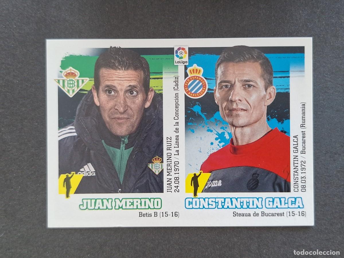 Cromos de f&uacute;tbol: L3 MERINO - GALCA ENTRENADORES MERCADO INVIERNO LIGA ESTE 2015 2016 15 16 NUNCA PEGADO SIN PEGAR