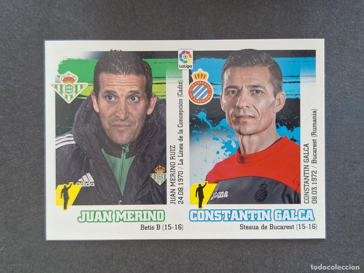 Cromos de f&uacute;tbol: L3 MERINO - GALCA ENTRENADORES MERCADO INVIERNO LIGA ESTE 2015 2016 15 16 NUNCA PEGADO SIN PEGAR
