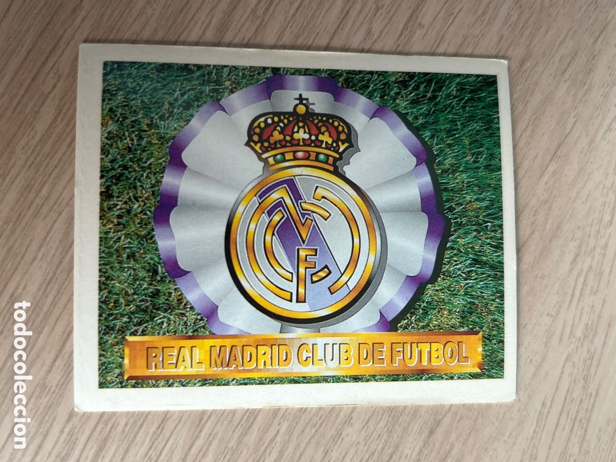 Cromos de f&uacute;tbol: ESCUDO REAL MADRID LIGA ESTE 1994 1995 94 95 NUNCA PEGADO SIN PEGAR