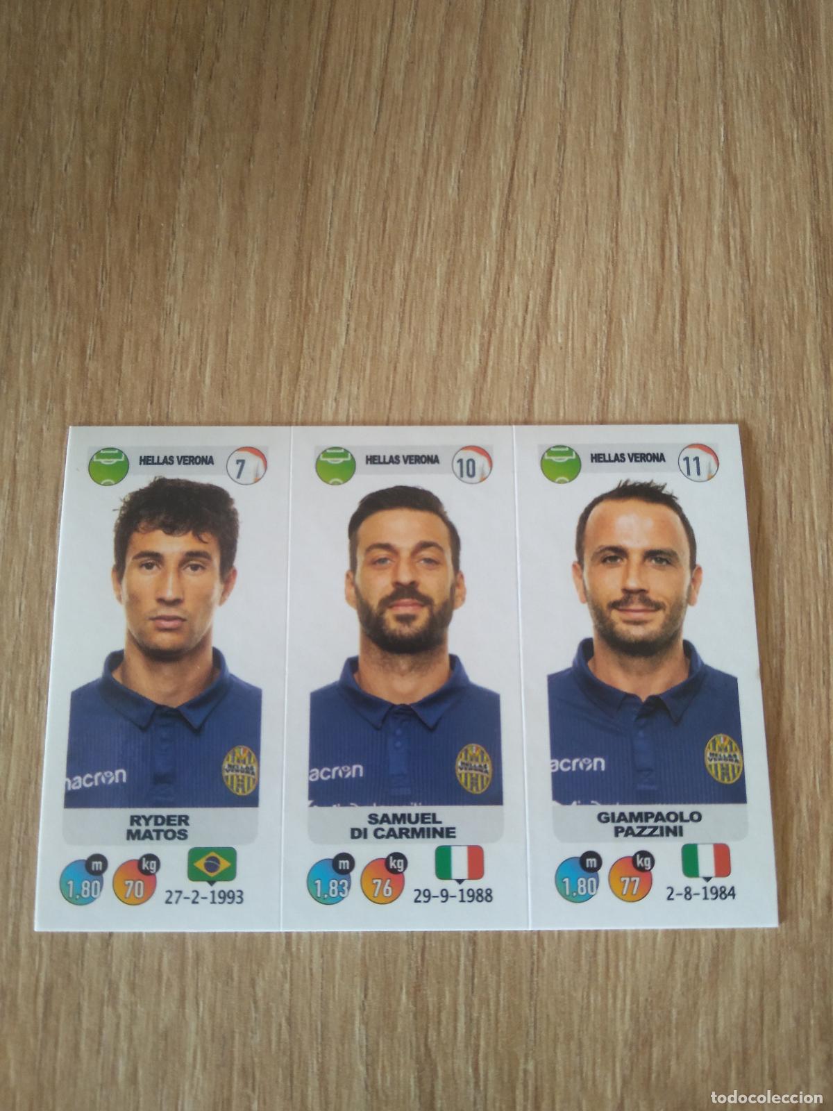 Cromos de f&uacute;tbol: 640 MATOS DI CARMINE PAZZINI HELLAS CROMO FUTBOL PANINI LIGA ITALIA 18-19 CALCIATORI 2018-2019