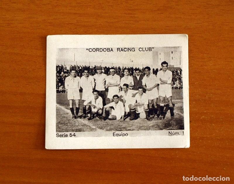 Cromos de f&uacute;tbol: C&oacute;rdoba Racing - Equipo - Serie 54 - N&ordm; 1 -&Aacute;lbum Cup&oacute;n Peninsular a&ntilde;o 1932-1933, 32-33