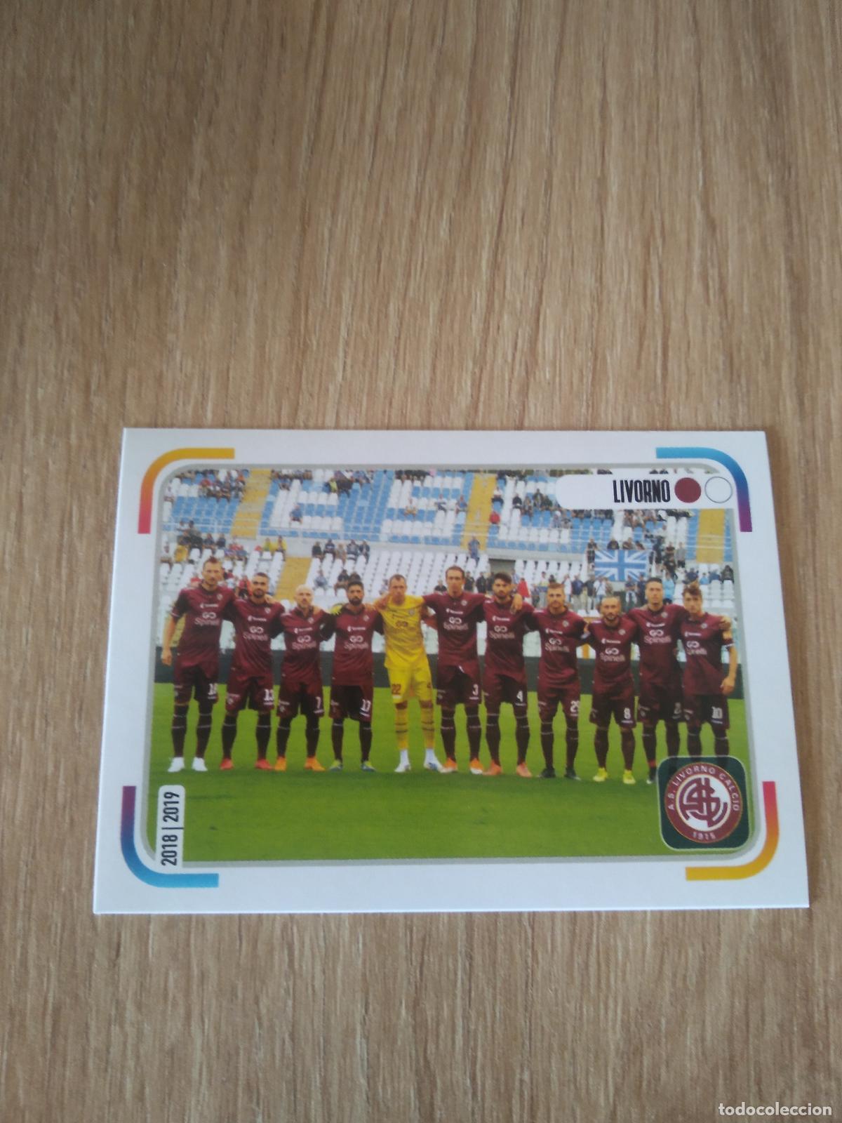 Cromos de f&uacute;tbol: 649 EQUIPO PLANTILLA LIVORNO CROMO FUTBOL PANINI LIGA ITALIA 18-19 CALCIATORI 2018-2019
