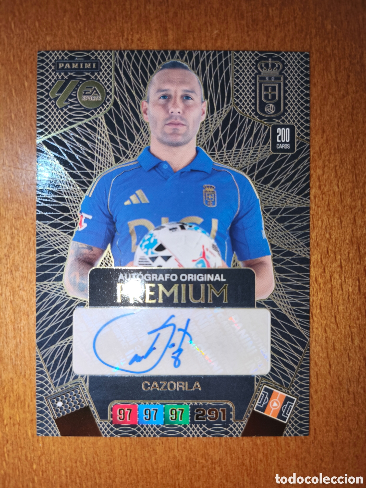 Cromos de f&uacute;tbol: Cazorla Aut&oacute;grafo Original PREMIUM Adrenalyn XL 25/26 Real Oviedo