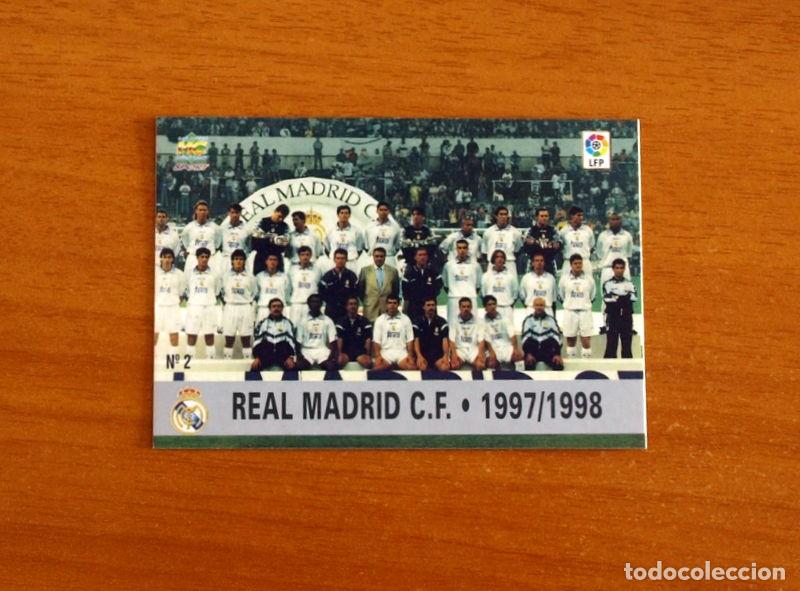 Cromos de f&uacute;tbol: Real Madrid - N&ordm; 2, Plantilla - Mundicromo Fichas Liga 1997-1998, 97-98 - Mundi Cromo