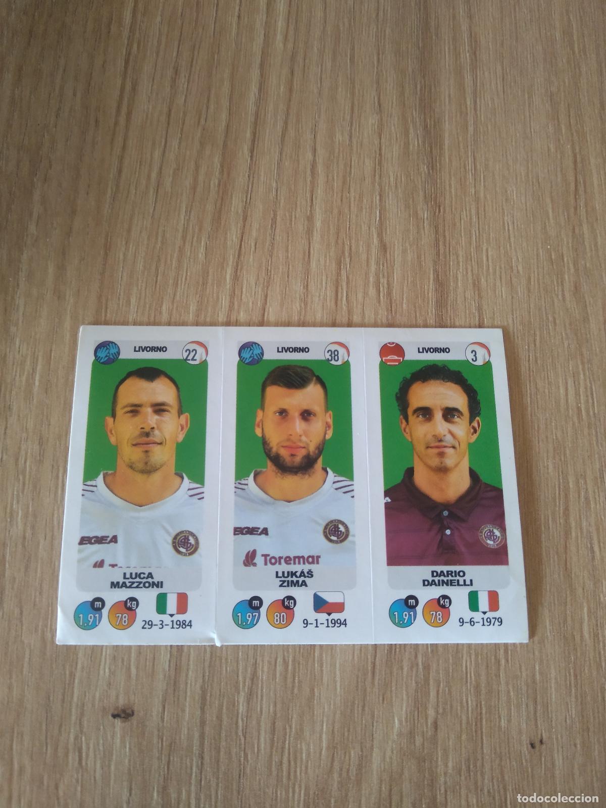 Cromos de f&uacute;tbol: 650 MAZZONI ZIMA DAINELLI LIVORNO CROMO FUTBOL PANINI LIGA ITALIA 18-19 CALCIATORI 2018-2019