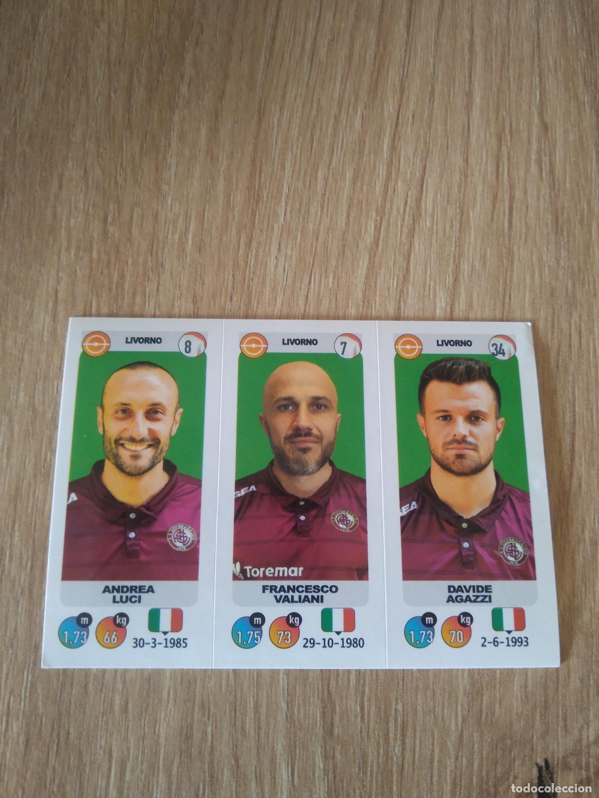 Cromos de f&uacute;tbol: 653 LUCI VALIANI AGAZZI LIVORNO CROMO FUTBOL PANINI LIGA ITALIA 18-19 CALCIATORI 2018-2019