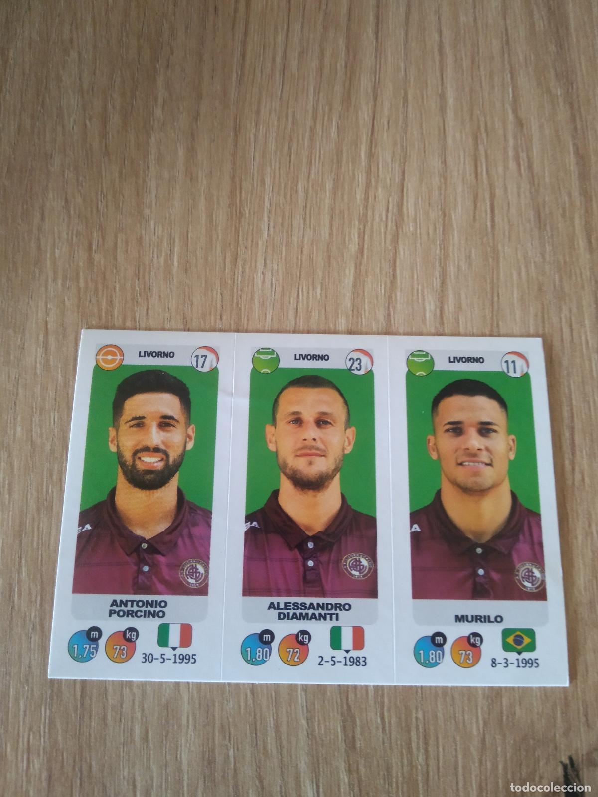 Cromos de f&uacute;tbol: 654 PORCINO DIAMANTI MURILO LIVORNO CROMO FUTBOL PANINI LIGA ITALIA 18-19 CALCIATORI 2018-2019