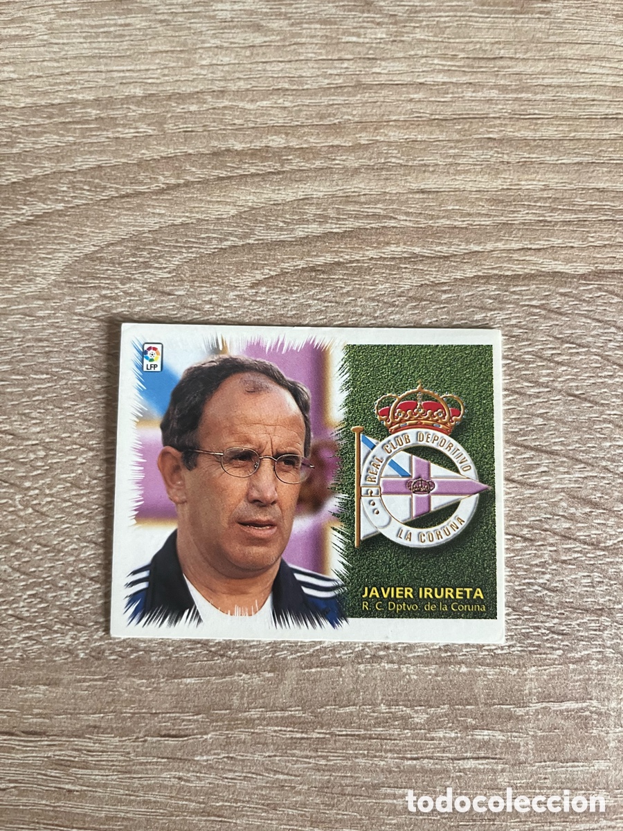Football Stickers: JAVIER IRURETA ENTRENADOR LIGA ESTE EDICIONES ESTE 1999 2000 99 00 DEPORTIVO DE A CORU&Ntilde;A