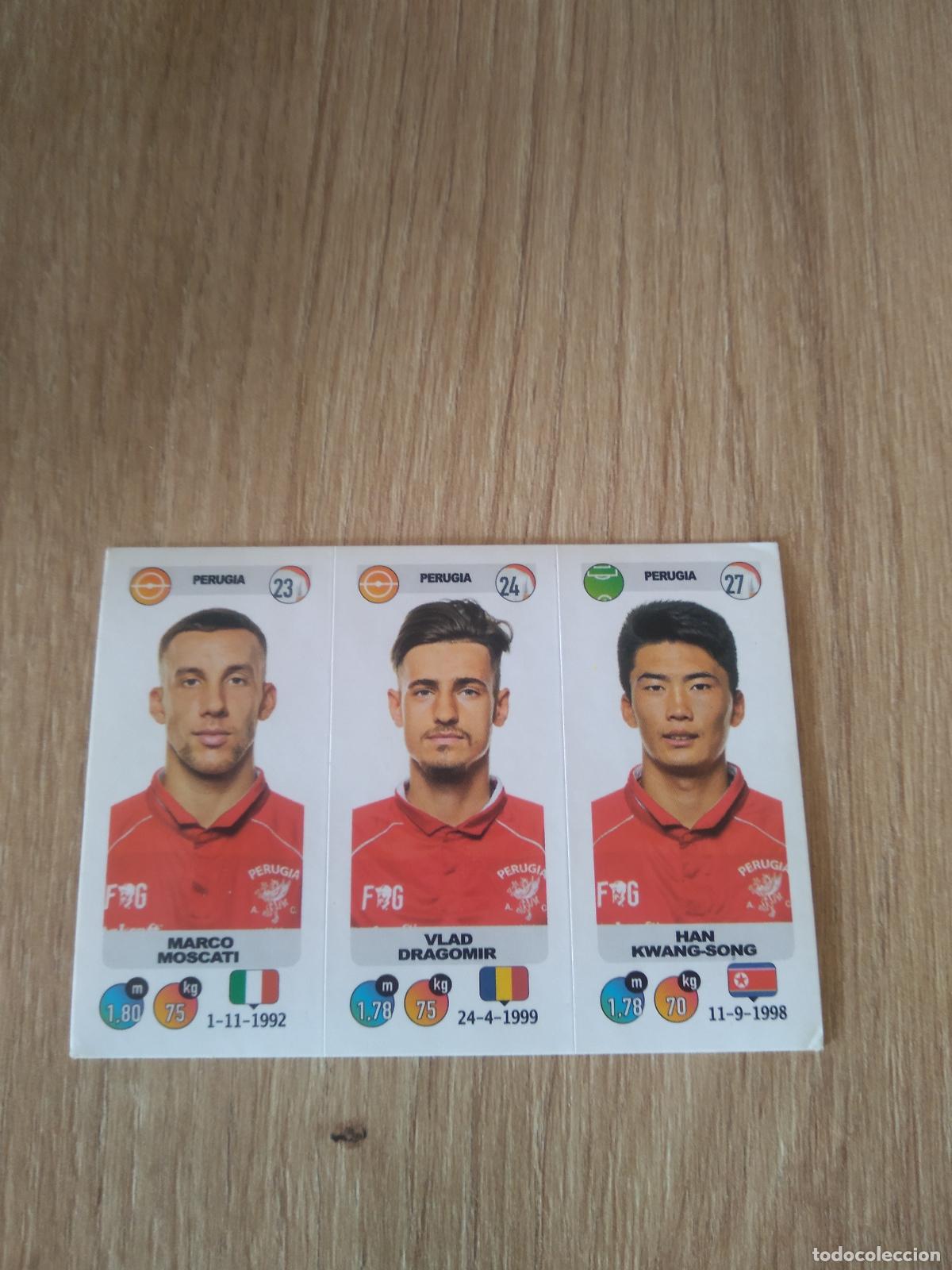 Cromos de f&uacute;tbol: 676 MOSCATI DRAGOMIR KWANG-SONG PERUGIA CROMO FUTBOL PANINI LIGA ITALIA 18-19 CALCIATORI 2018-2019