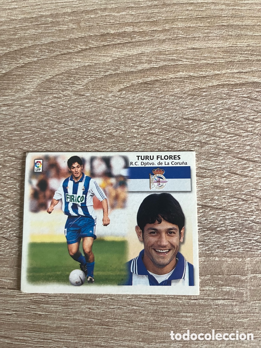 Cromos de f&uacute;tbol: TURU FLORES LIGA ESTE EDICIONES ESTE 1999 2000 99 00 DEPORTIVO DE A CORU&Ntilde;A