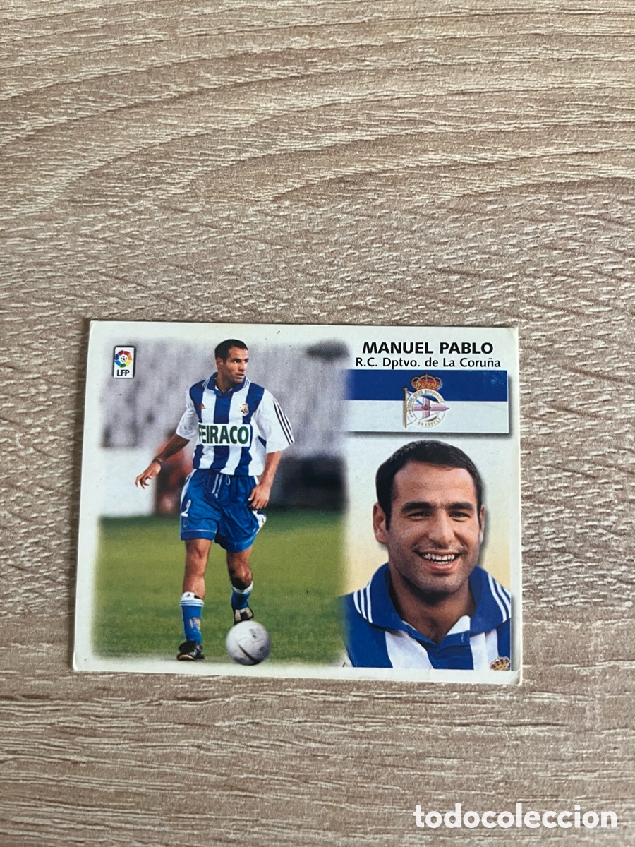 Cromos de f&uacute;tbol: MANUEL PABLO LIGA ESTE EDICIONES ESTE 1999 2000 99 00 DEPORTIVO DE A CORU&Ntilde;A